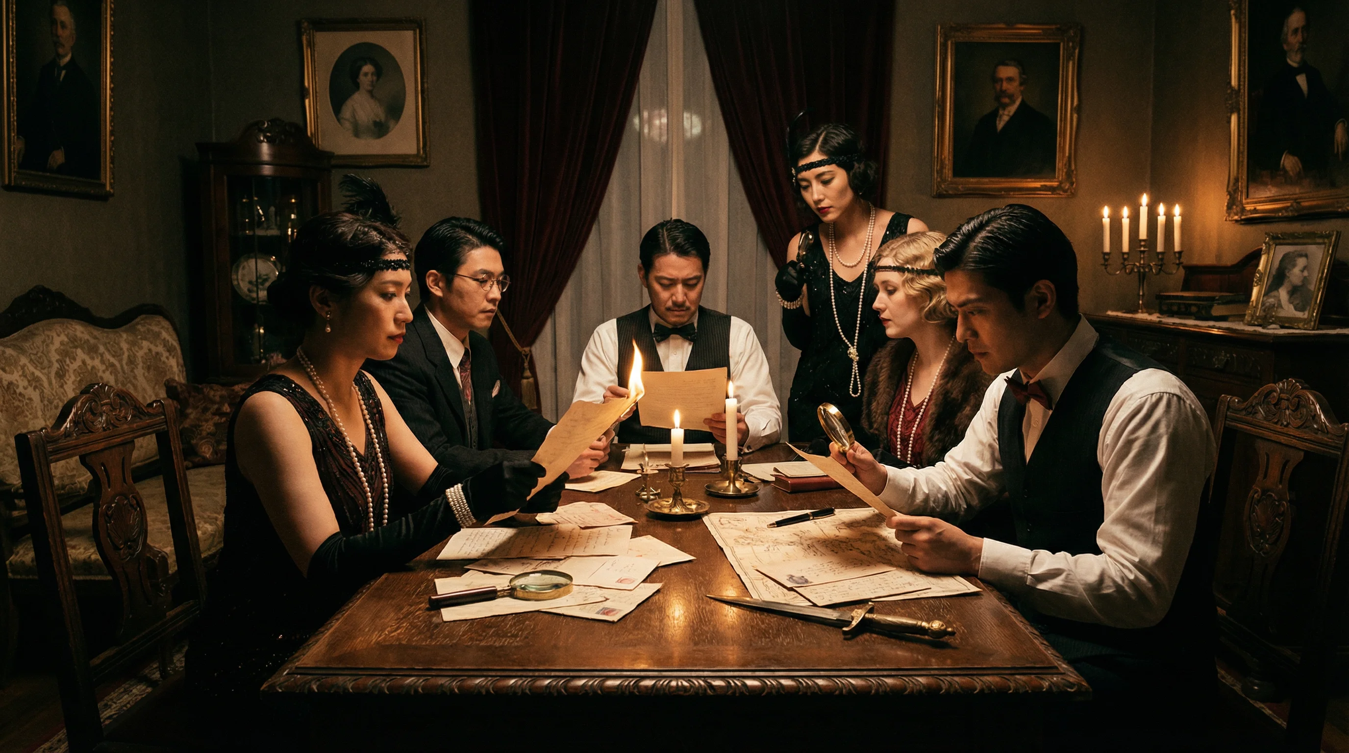 年代悬疑剧本杀《迷雾庄园》游戏场景